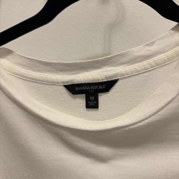 Banana Republic White Eyelet Coquette Romantic Ruffle Flutter Sleeve Top |  M - Picture 3 of 5